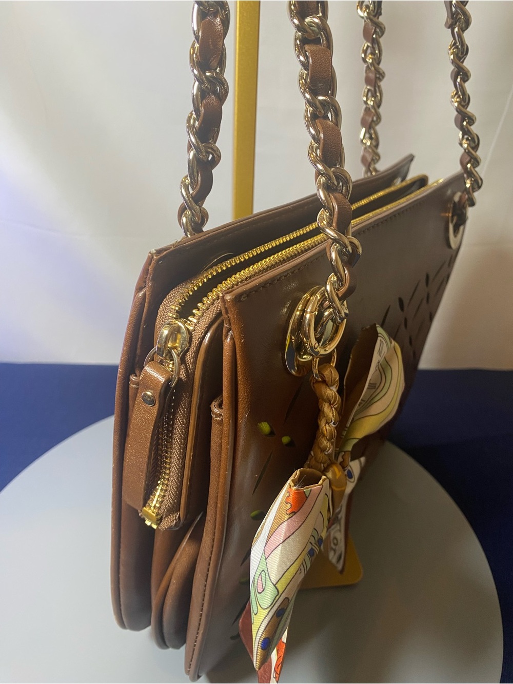 Kate Spade Brown & Green Shoulder Bag - Picture 11 of 15